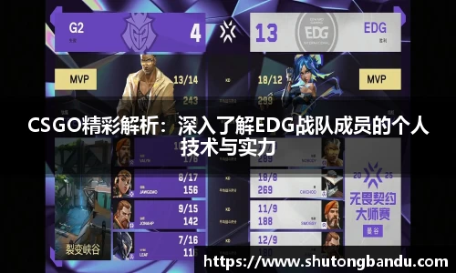 CSGO精彩解析：深入了解EDG战队成员的个人技术与实力